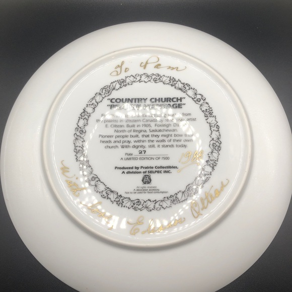 Vintage collector plate - Picture 2 of 2